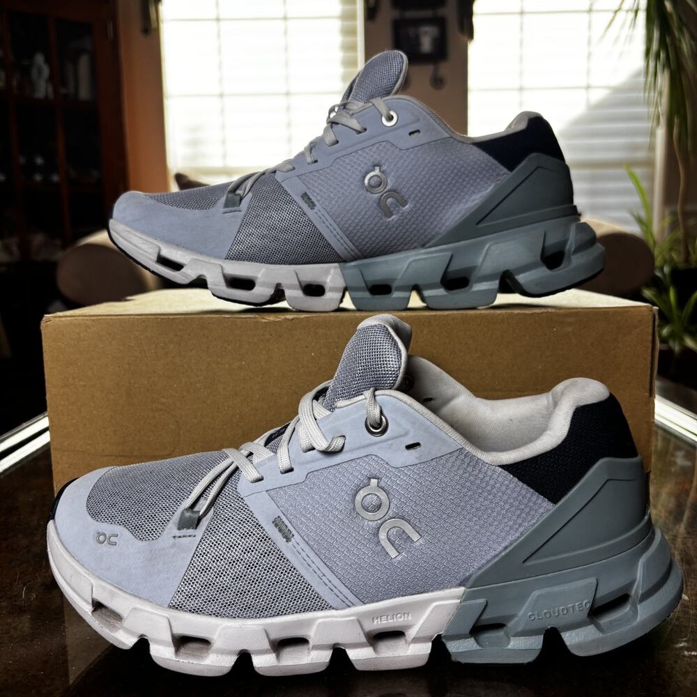 On Cloudflyer 4 Shoes Womens Size 9 Blue Road Running Athletic Training Sneakers